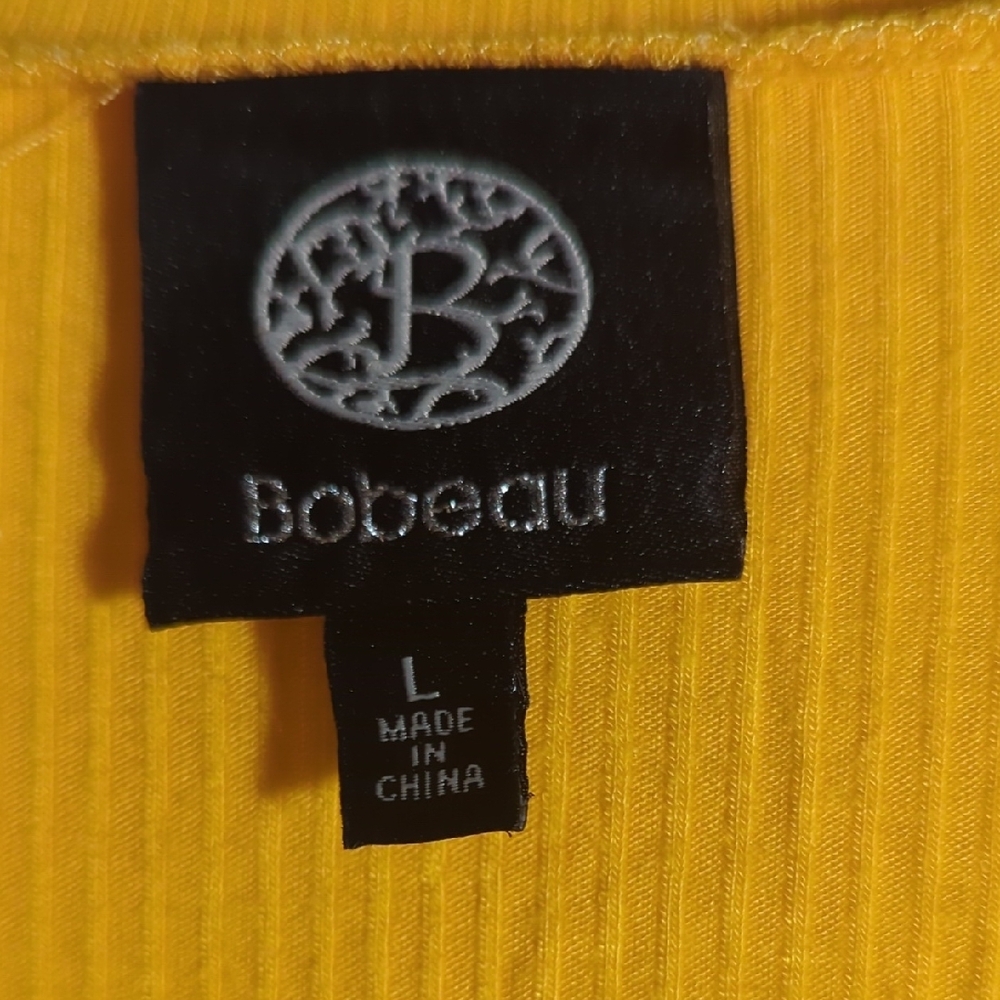 Bobeau Vibrant Yellow Knit Top